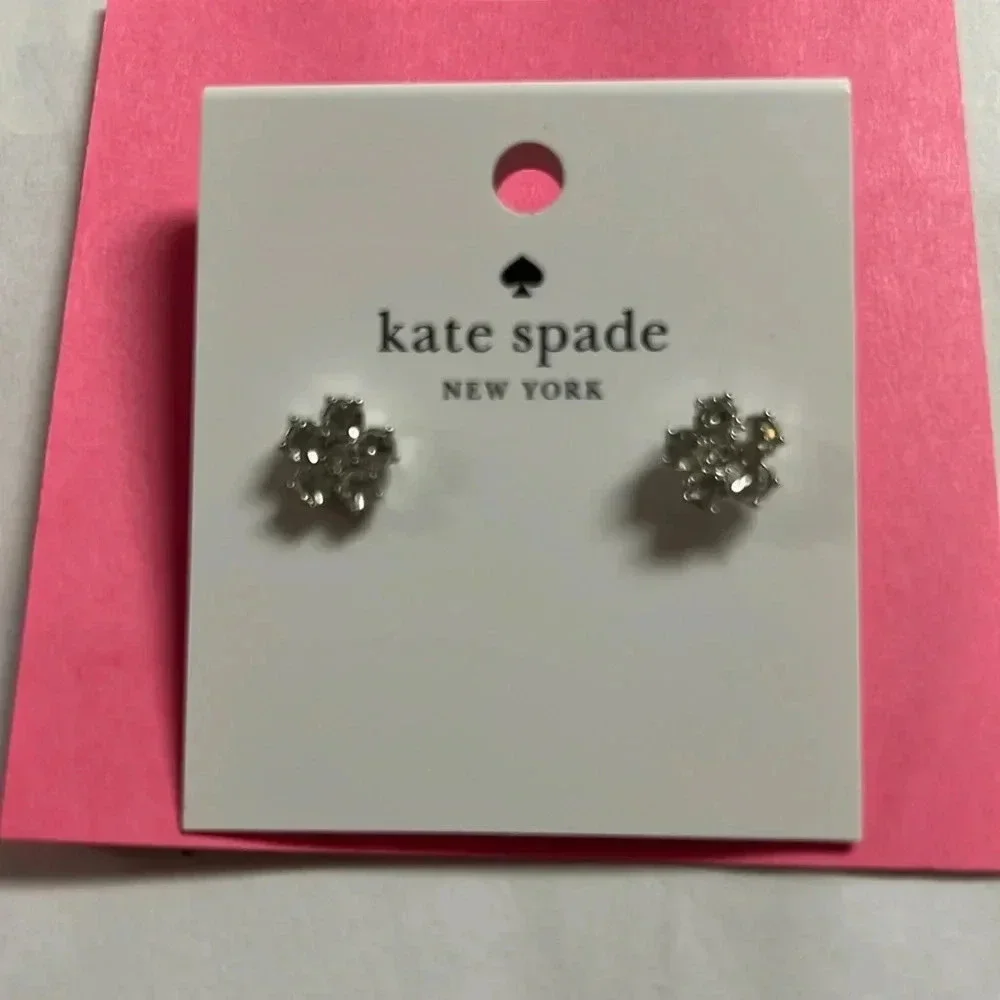 NWT Kate Spade rhinestone daisy earrings